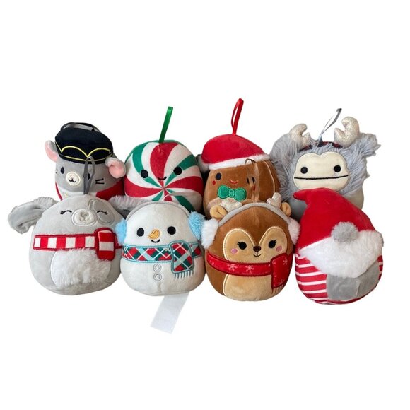 2022 Christmas Squishmallow 4.5" Kellytoy Lot of 8 Small - Picture 1 of 3
